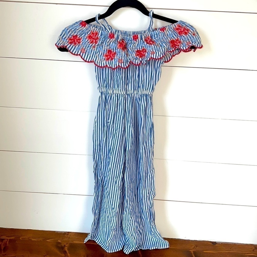 Trendy Spaghetti Strap Off the Shoulder Jumpsuit